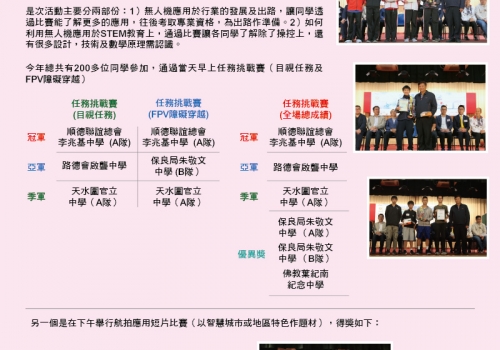 2019-04-13 2019粵港澳大灣區青少年無人機大賽 – 香港區選拔賽